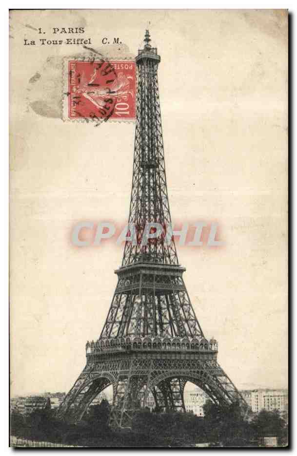 Paris CPA La Tour Eiffel