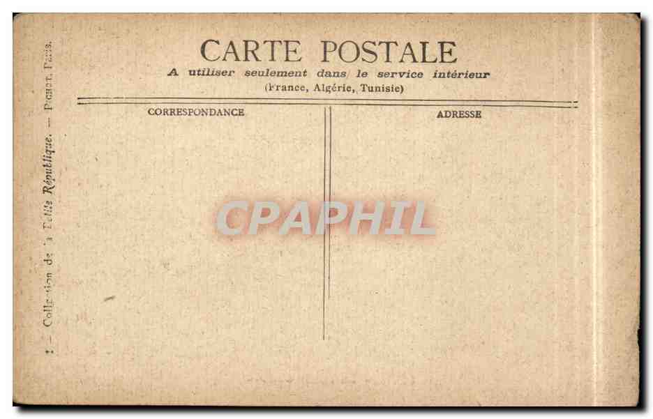 Paris CPA La palais Bourbon — Rückseite