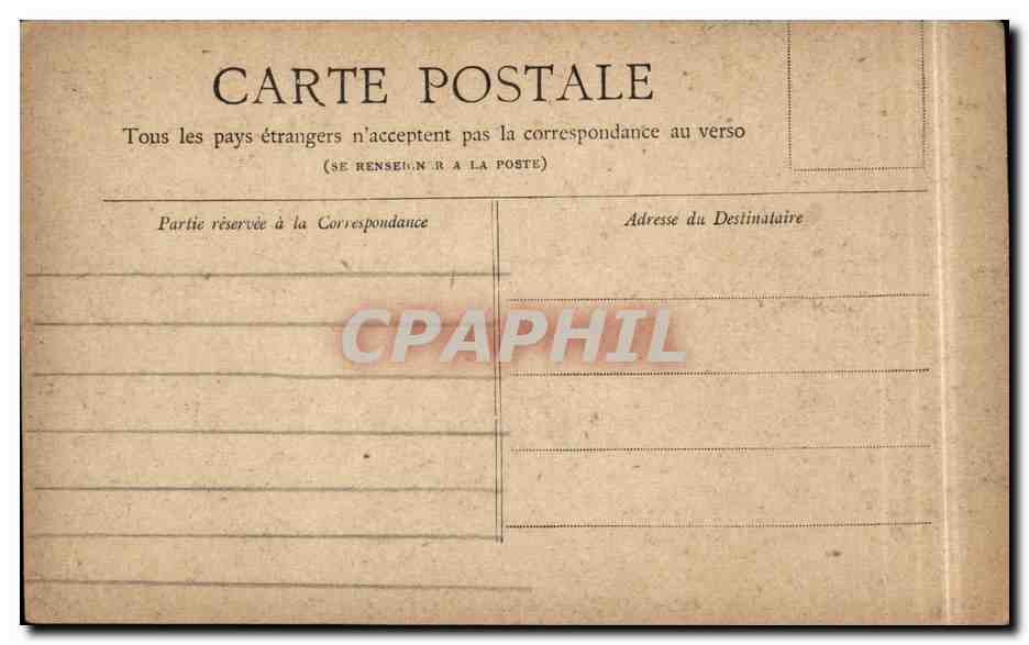 Paris CPA Le palais de Justice — Rückseite