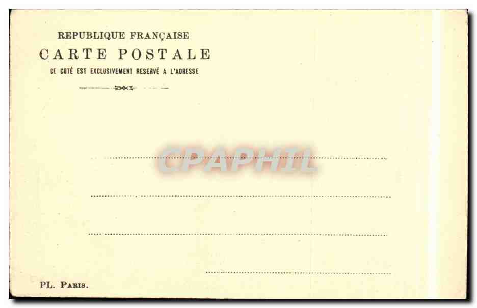 Paris CPA Le Trocadero — Rückseite