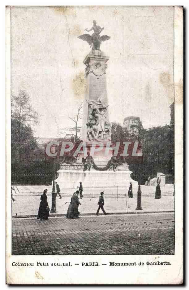 Paris CPA Monument de Gambetta