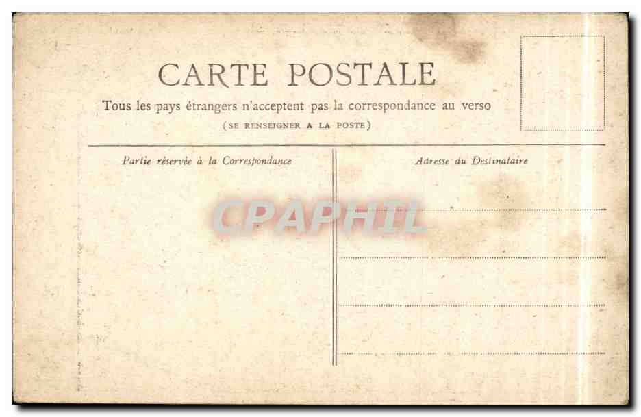 Paris CPA Monument de Gambetta — Rückseite