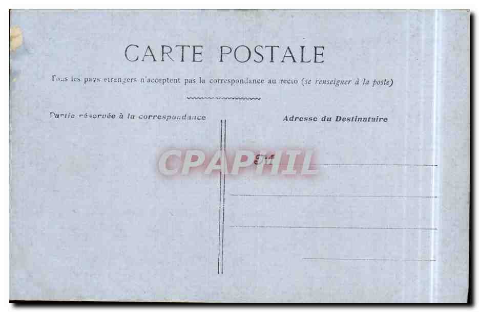 Paris CPA Eglise Saint Augustin — Verso