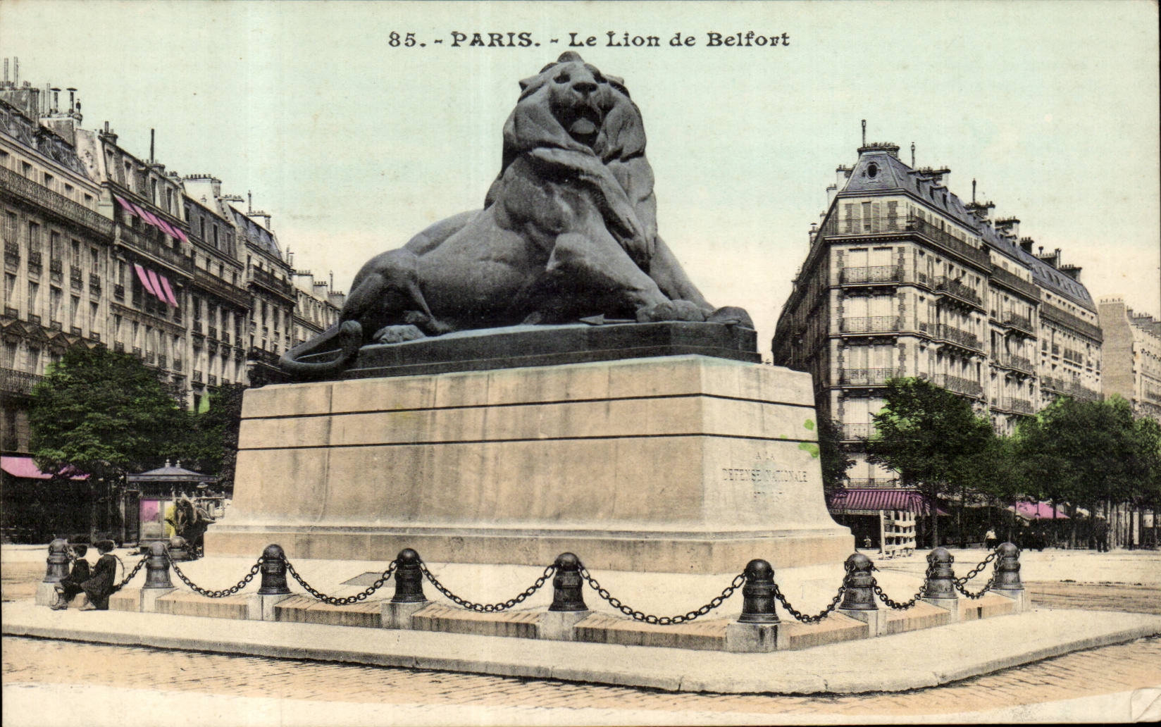 Paris CPA Le lion de Belfort