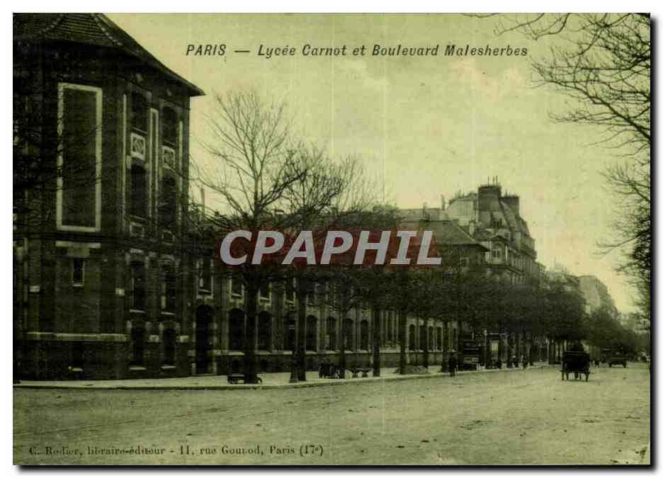 Paris CPA lycee Carnot et boulevard Malesherbes