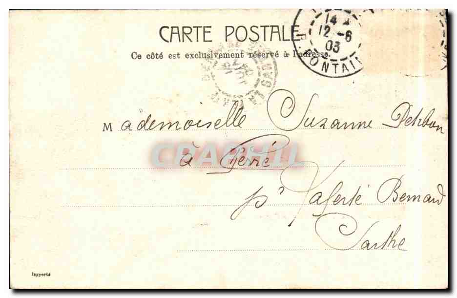 Paris CPA Avenue de l'opera — Rückseite