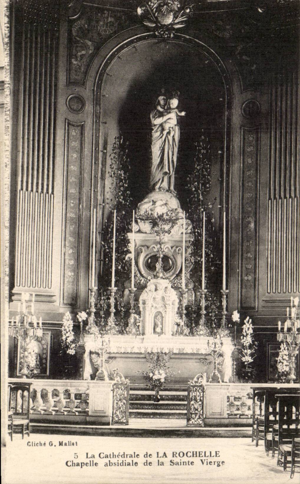 La Cathédrale de La Rochelle — Chapelle absidiale de la Sainte Vierge — Gliché G. Mallet, n°5