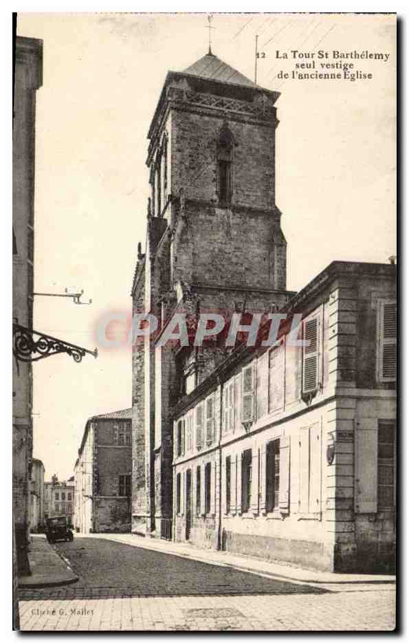 La Tour St Barthélemy seul vestige de l'ancienne Église — Clerc & Mallet, n°12