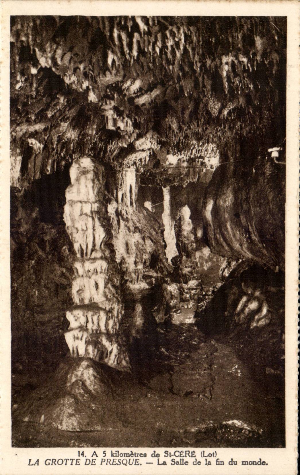 La Grotte de Presque — La Salle de la fin du monde — Phototypie-Héliotype