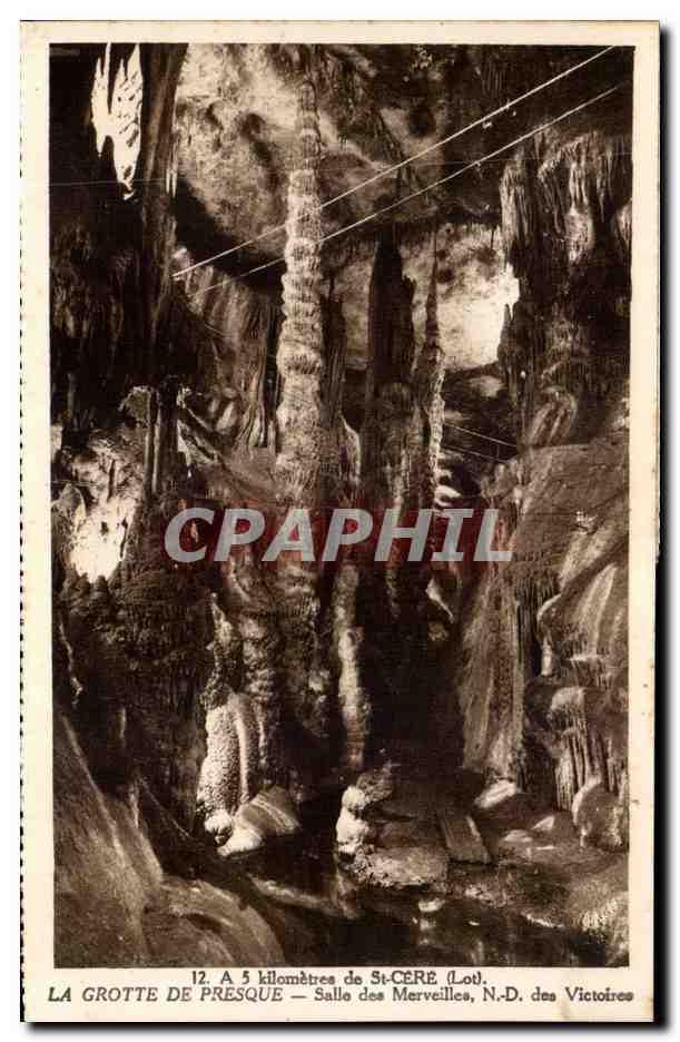 La Grotte de Presque — Salle des Merveilles, N.-D. des Victoires — à 5 km de Saint-Céré (Lot)