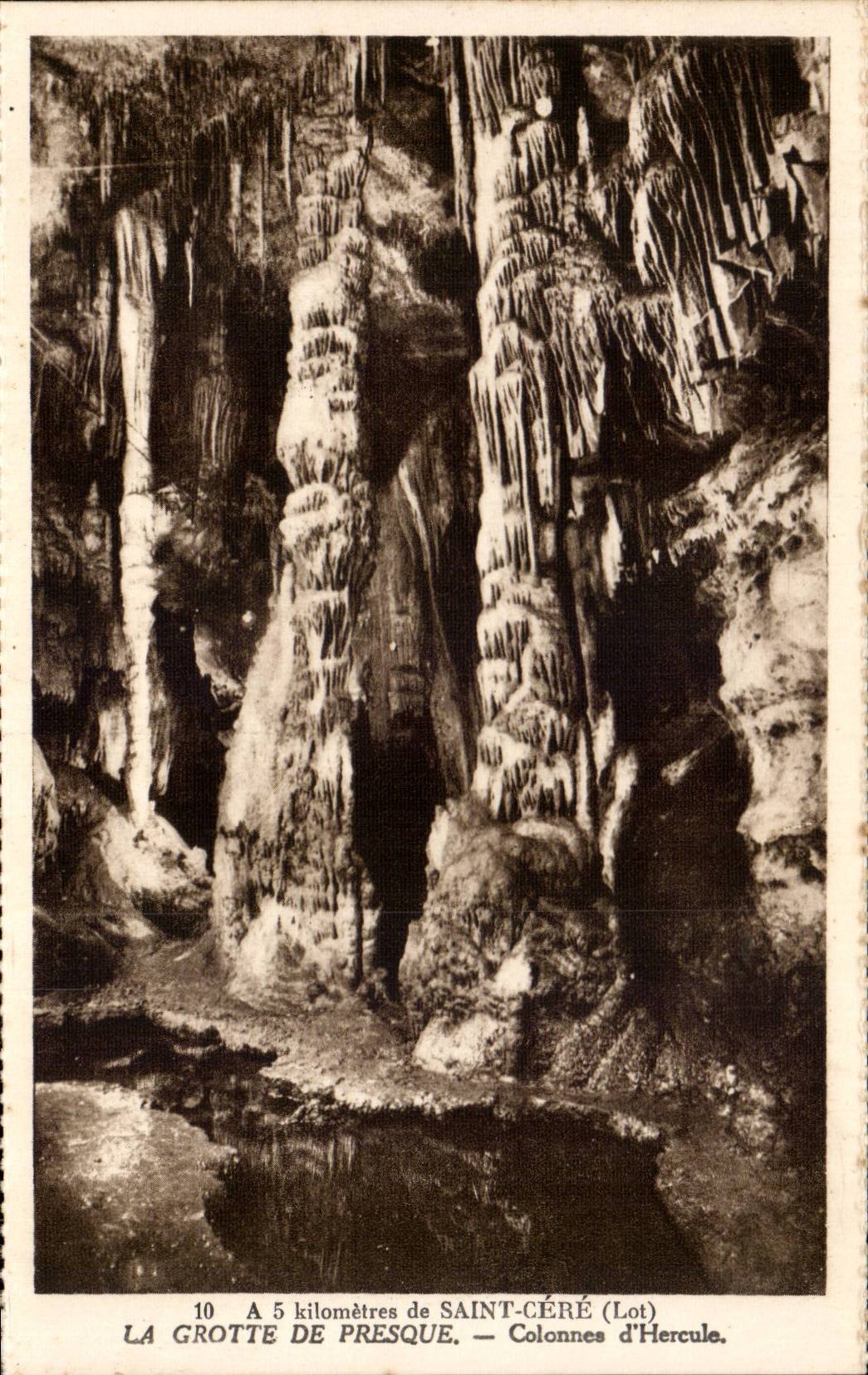 Die Höhle von Presque — Säulen des Herkules — Hélio Française Phototypie