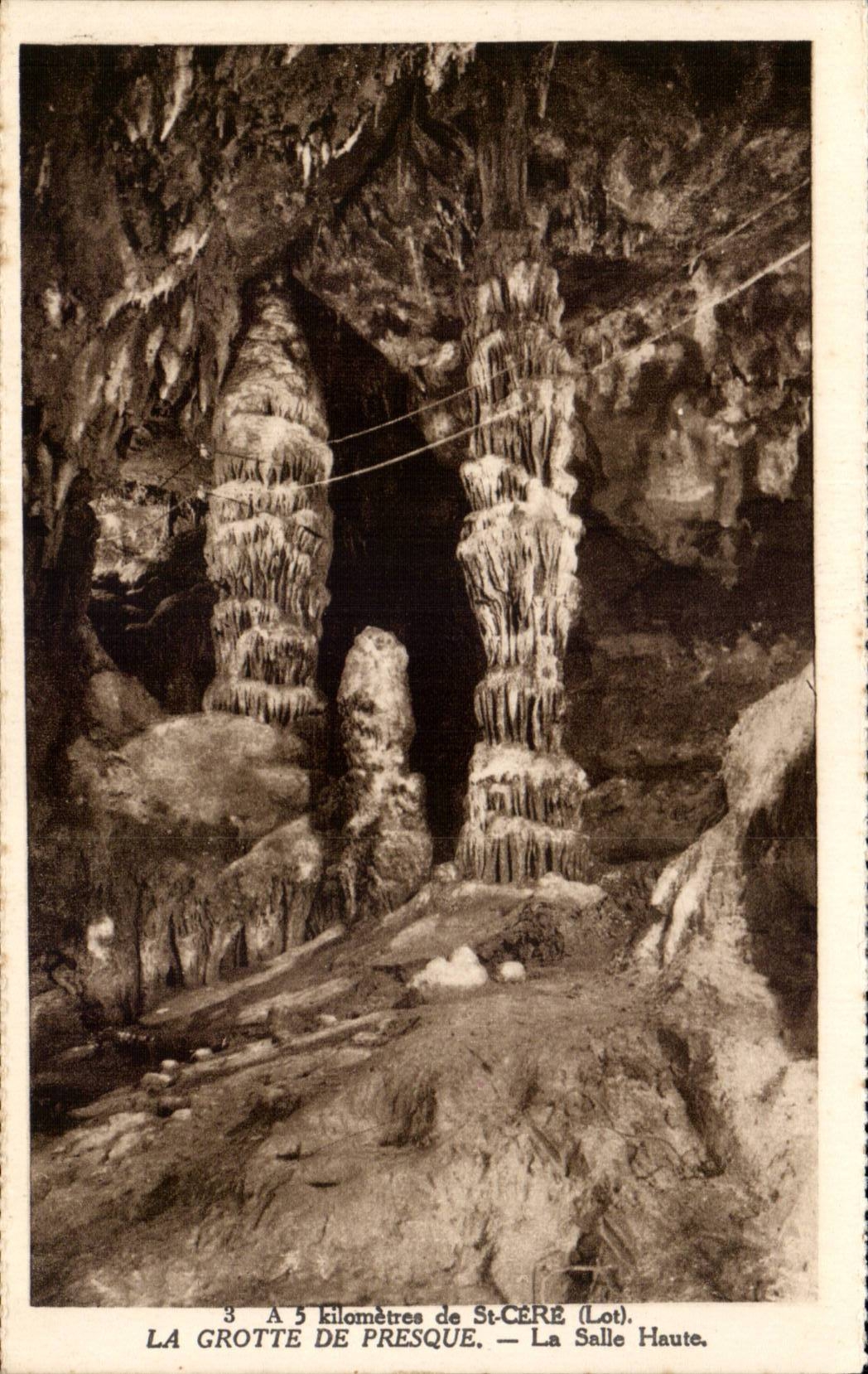 La Grotte de Presque — La Salle Haute — Phototypie-Hélio, Limoges