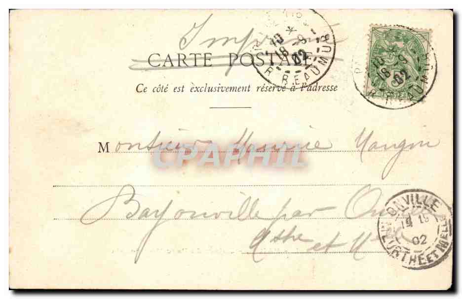 Paris CPA Entree du parc montsouris — Rückseite