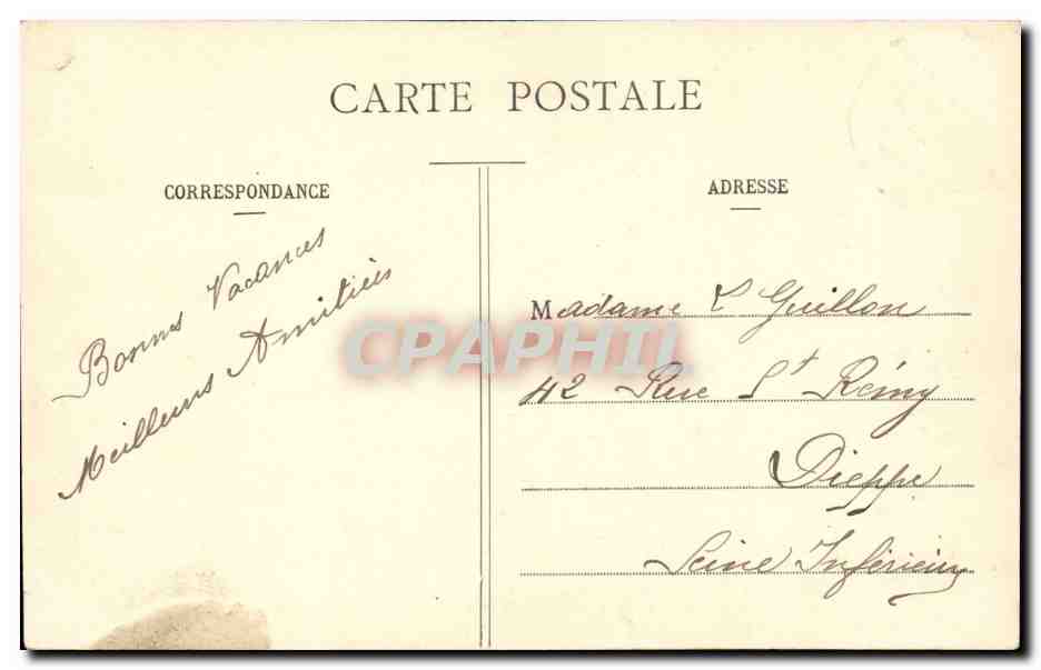 Paris CPA Buttes Chaumont Le kiosque et le lac — Rückseite