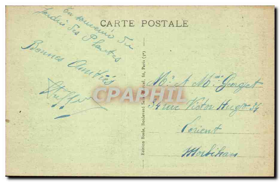 Paris CPA Jardin des Plantes Chamelle femelle (chameau camel) — Rückseite