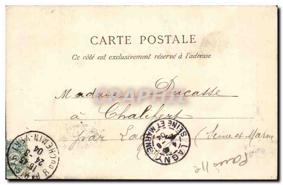 Paris CPA Saint Ambroise — Rückseite