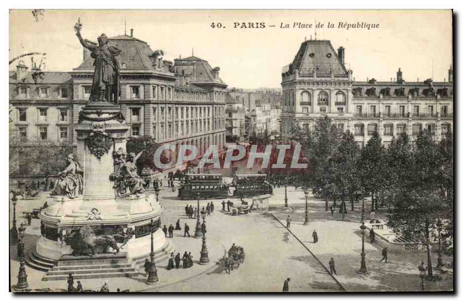 Paris CPA Place de la Republique