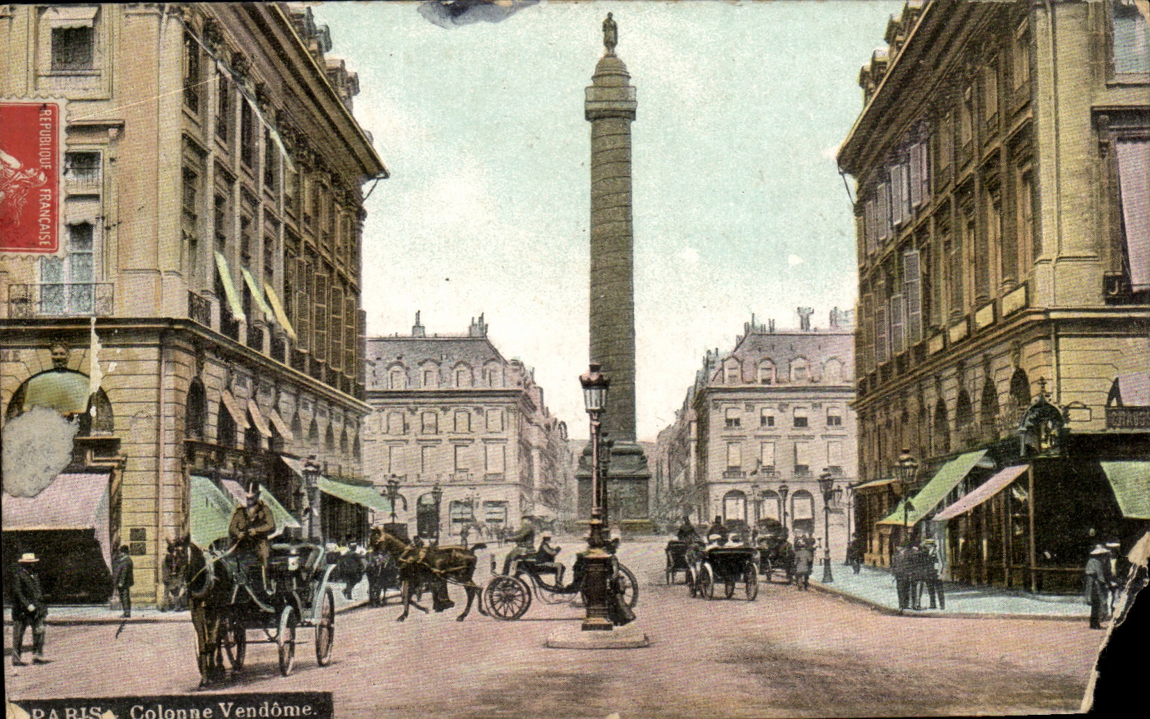 Paris CPA Colonne Vendome