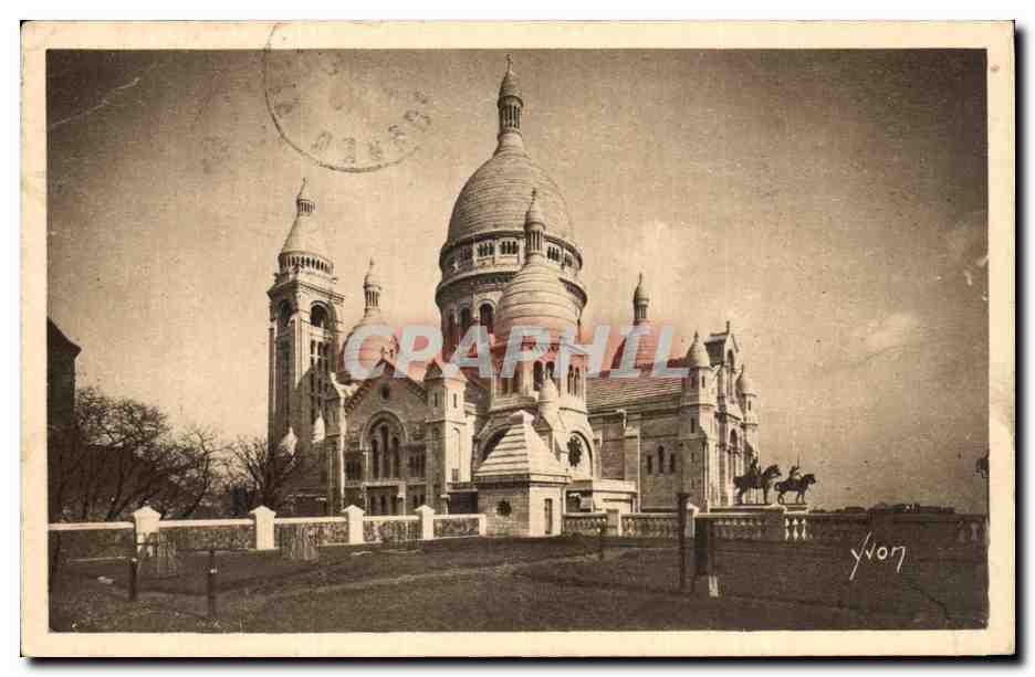 Paris CPA Ensemble de la Basilique du Sacre Coeur Montmartre