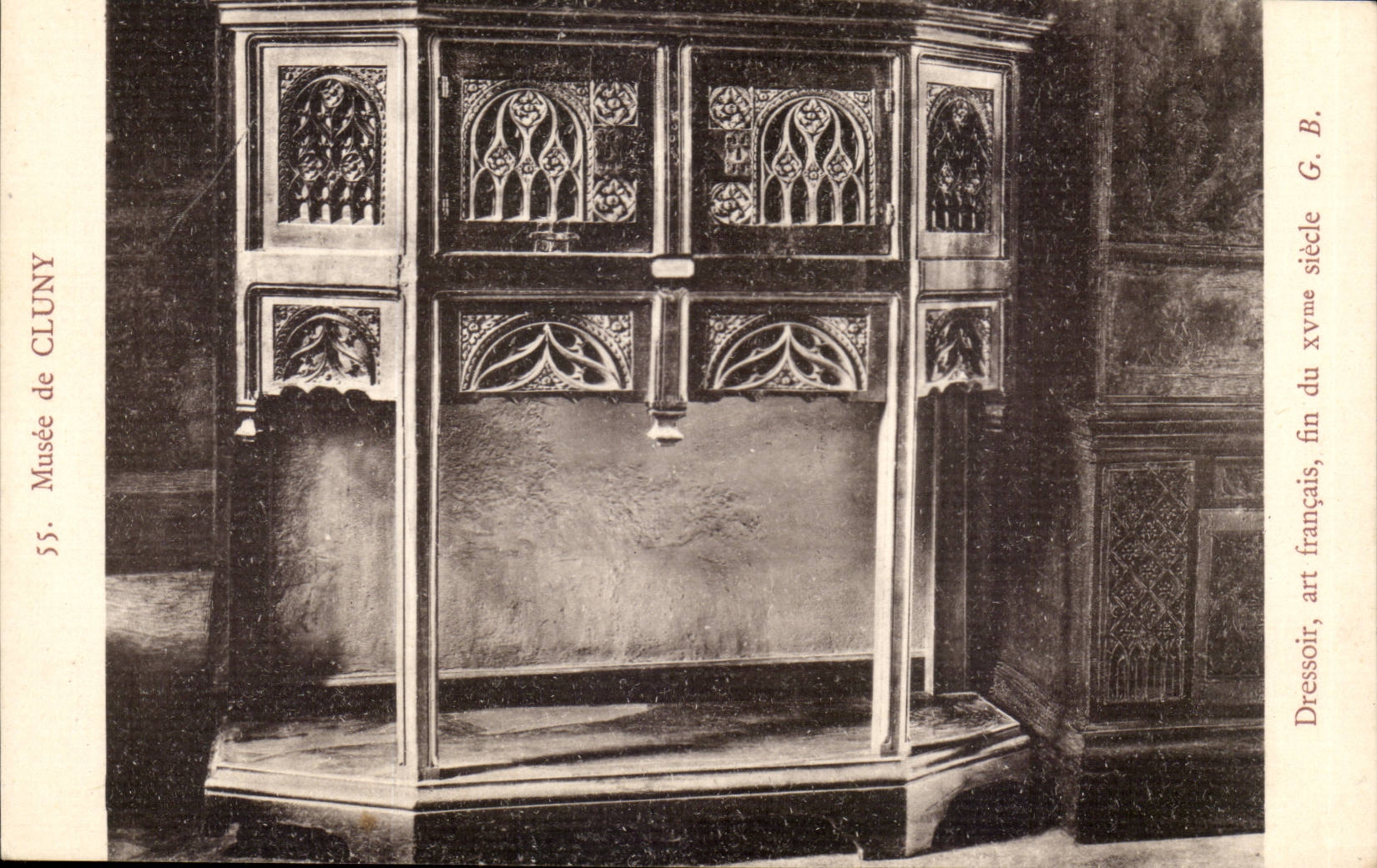 Paris CPA Musee de Cluny Dressoir Art francais fin du 15eme
