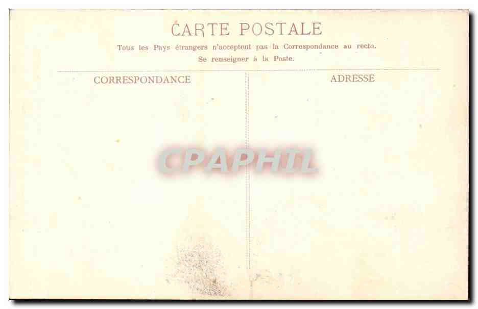 Paris CPA Musee de Cluny meuble a deux corps art francais — Verso