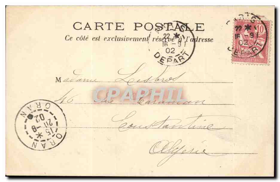 Paris CPA Notre Dame — Rückseite