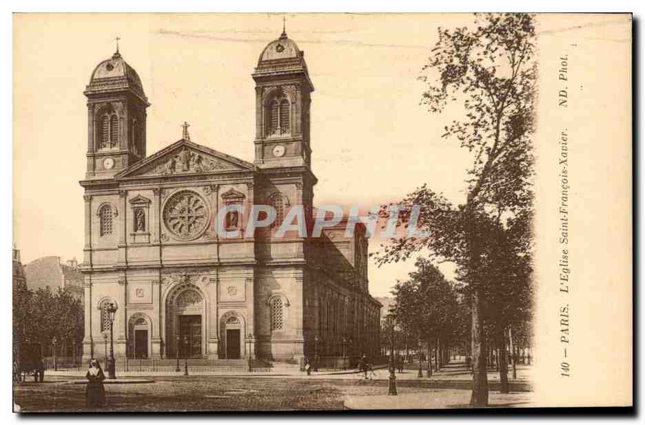 Paris CPA Eglise Saint Francois Xavier
