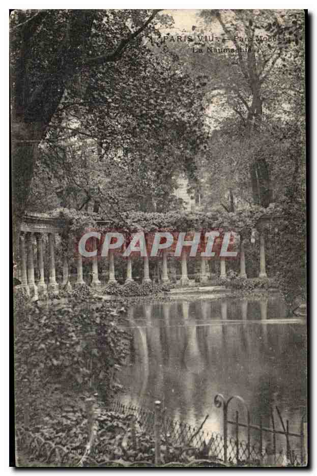 Paris CPA Parc monceau la Naumachie