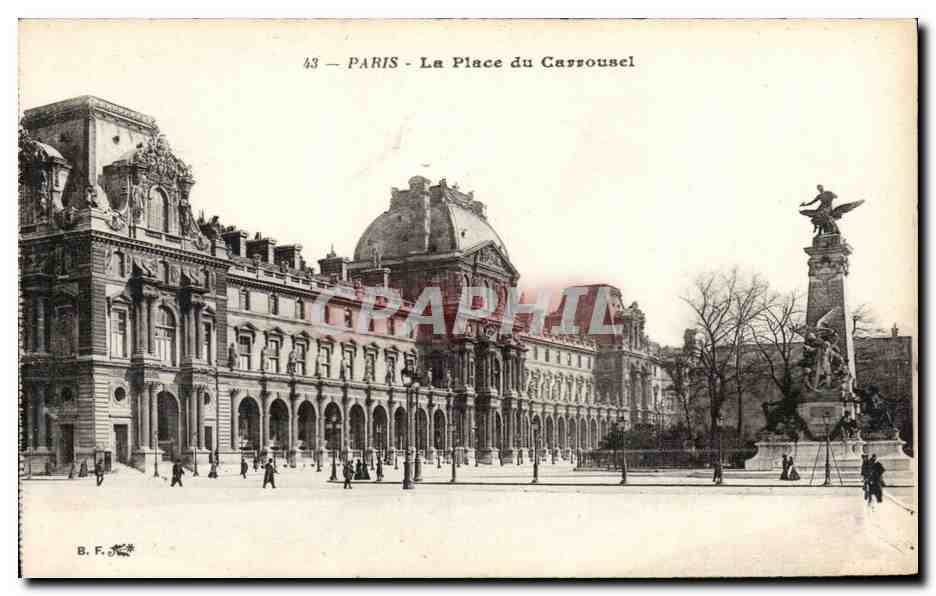 Paris CPA Place du Carrousel