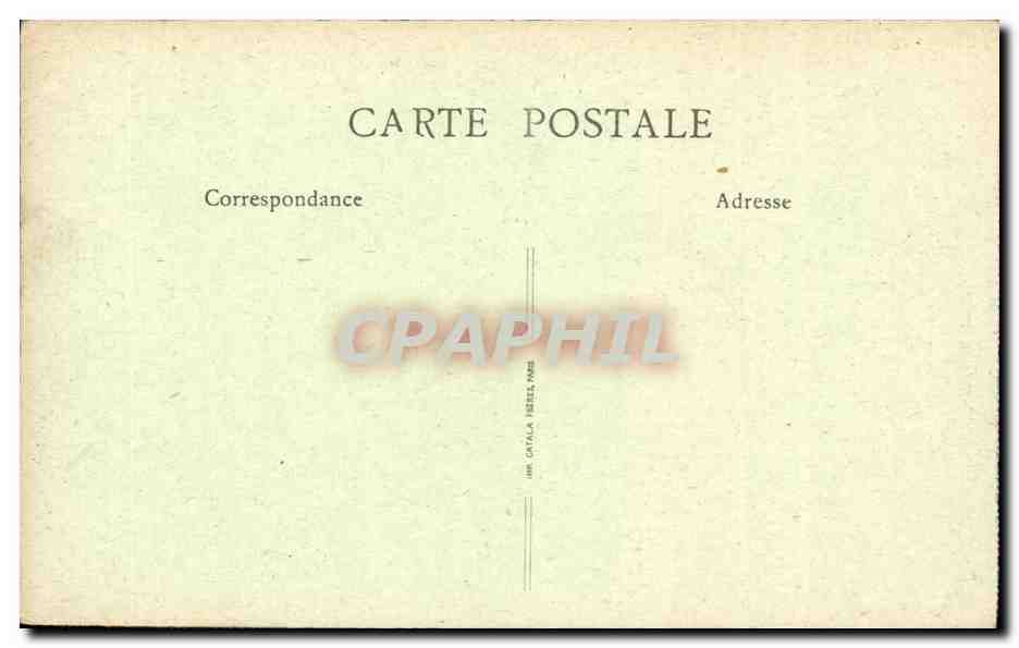 Paris CPA Place du Carrousel — Rückseite