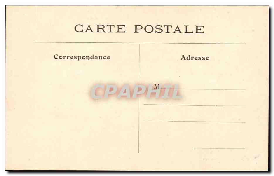 Paris CPA Palais Bourbon — Verso