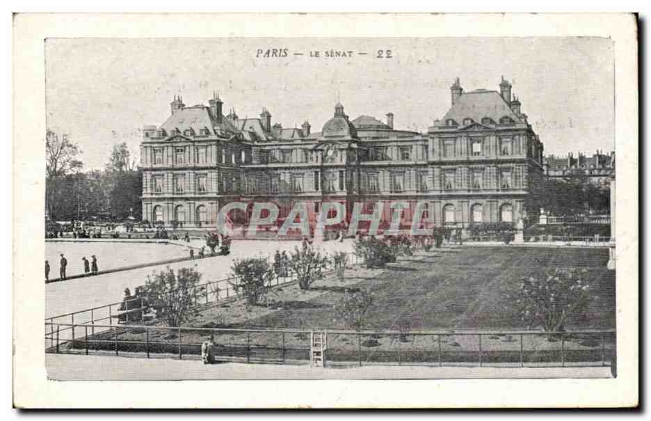 Paris CPA Le Senat Jardin du Luxembourg