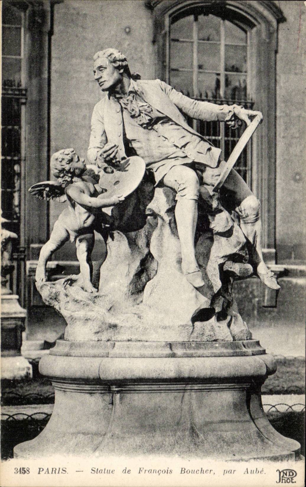 Paris CPA Statue de Francois Boucher par Aube