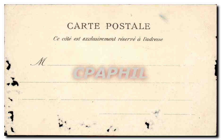 Paris CPA Place et fontaine St Michel — Rückseite