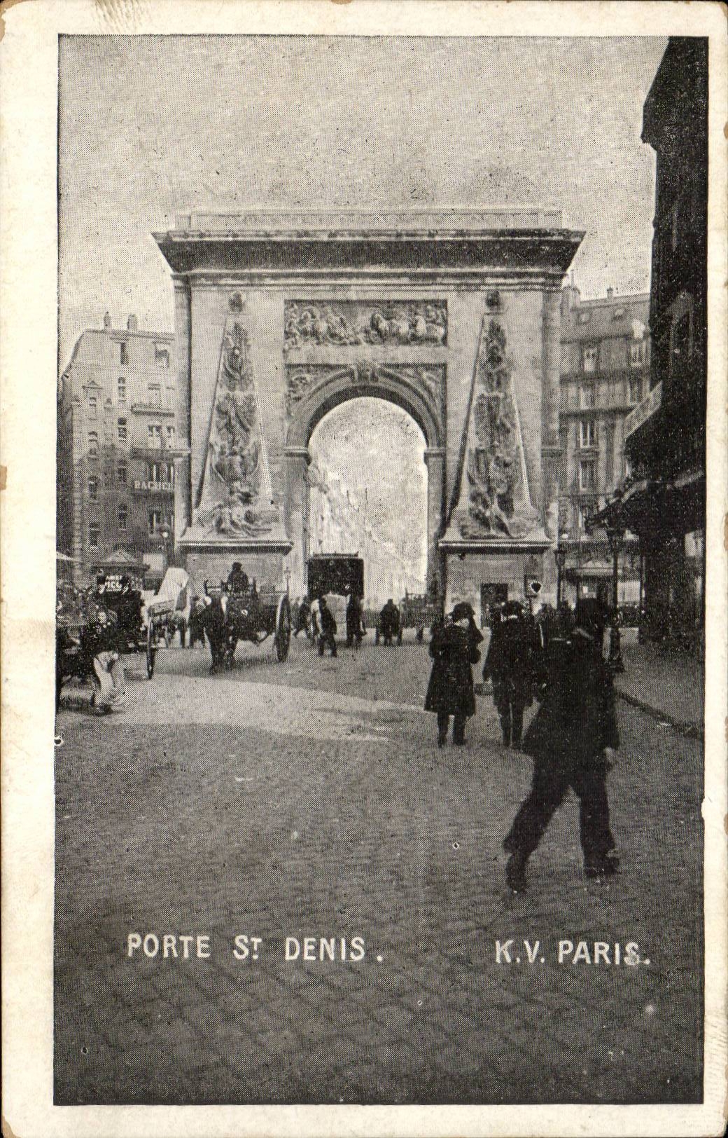 Paris CPA Porte St Denis