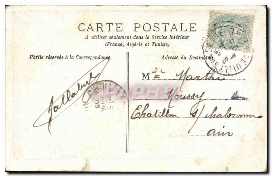 Paris CPA Porte St Denis — Rückseite