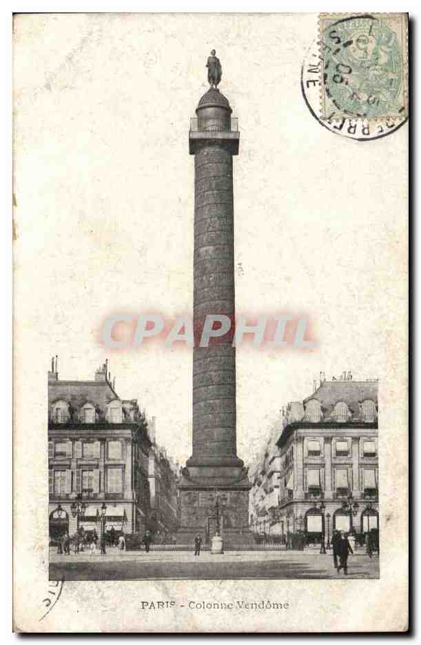 Paris CPA Colonne Vendome