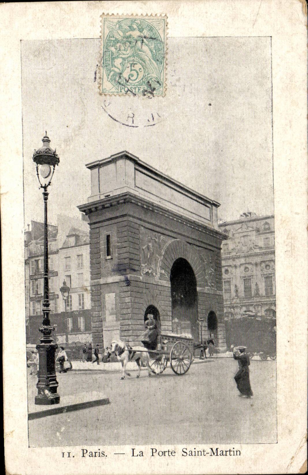 Paris CPA La porte Saint Martin