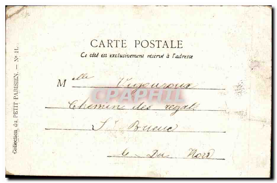 Paris CPA La porte Saint Martin — Rückseite