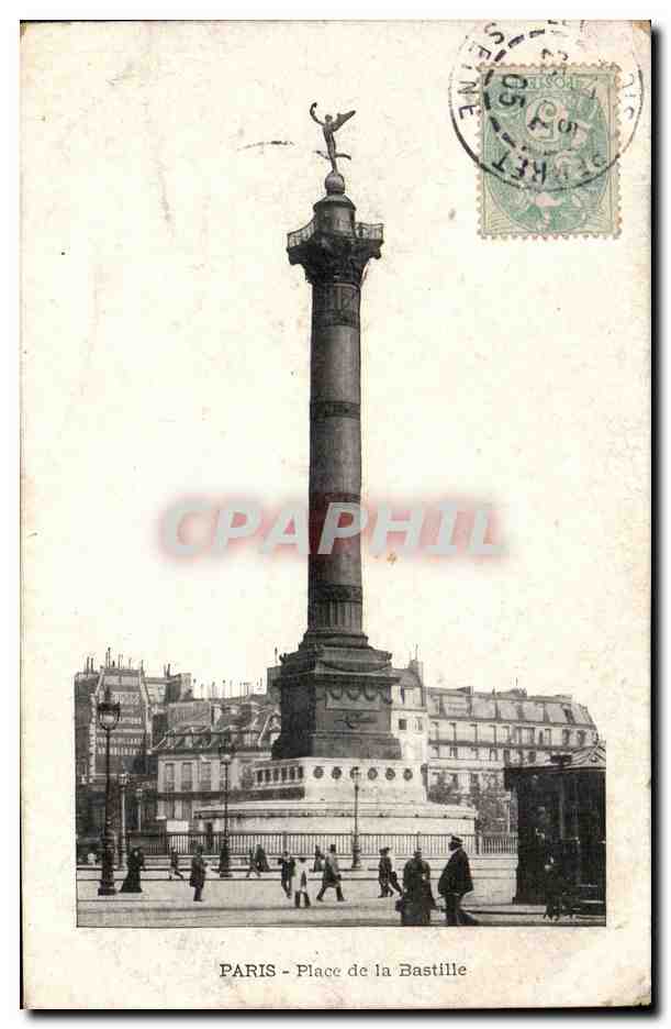 Paris CPA Place de la Bastille