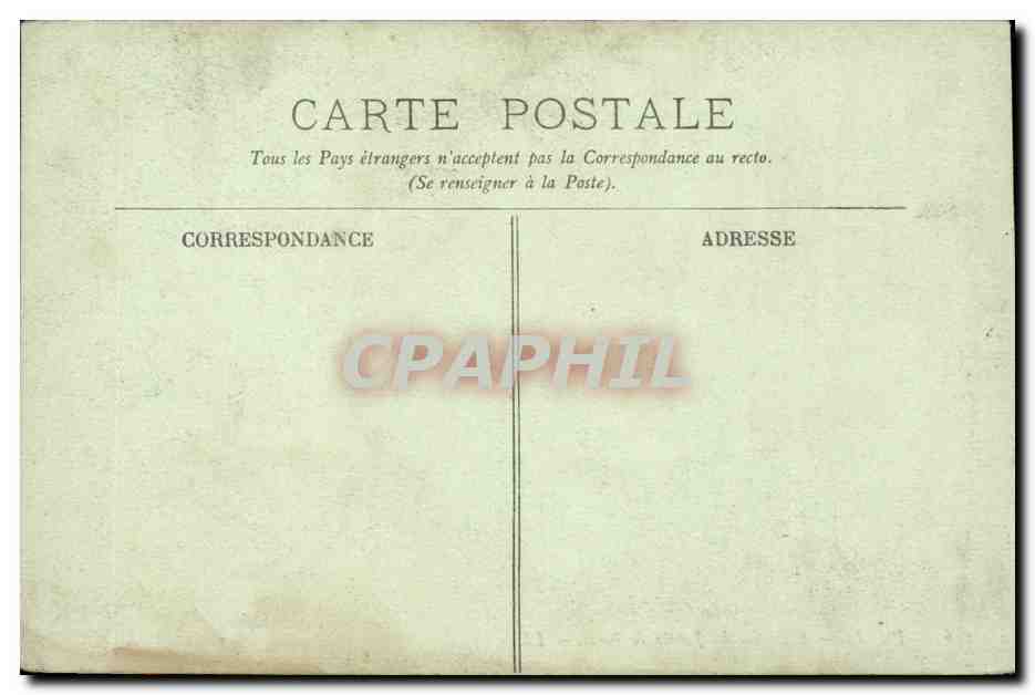 Paris CPA L'netree du jardin de Paris — Rückseite