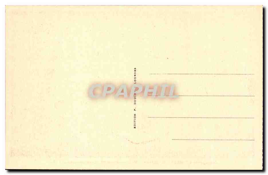 CPA Calvaire de Lourdes 9eme Station Jesus tombe pour la troisieme fois — Verso