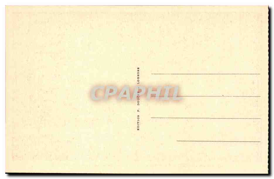 CPA Calvaire de Lourdes 7eme Station Jesus tombe pour la deuxieme fois — Verso