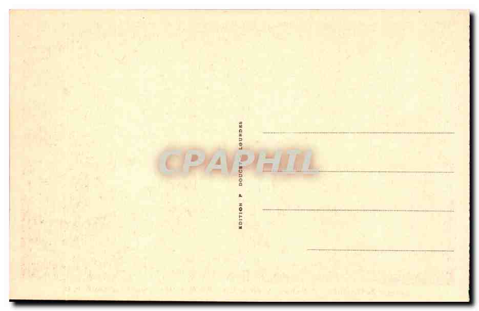 CPA Calvaire de Lourdes 5eme Station Simon le Cyreneen aide Jesus a porter la croix — Verso