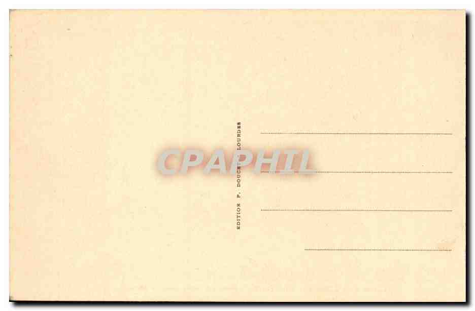 CPA Calvaire de Lourdes 14eme Station Jesus est remis dans le sepulcre — Verso