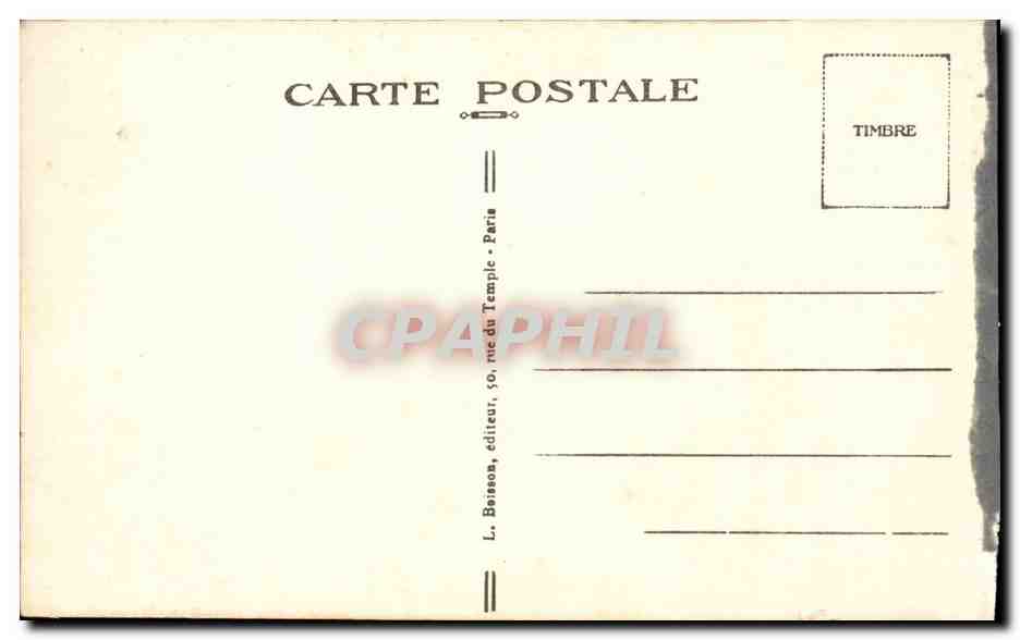 CPA Paris La Tour Eiffel — Rückseite