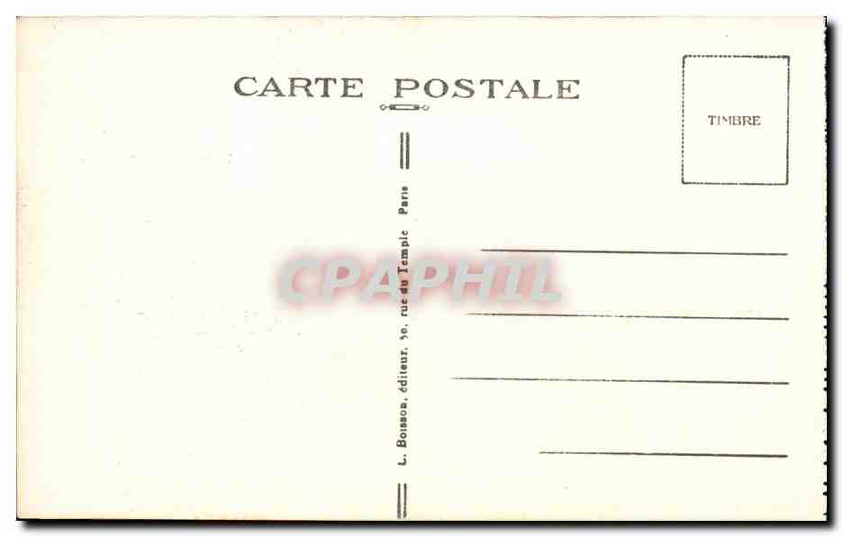 CPA Paris Le palais du Trocadero — Rückseite
