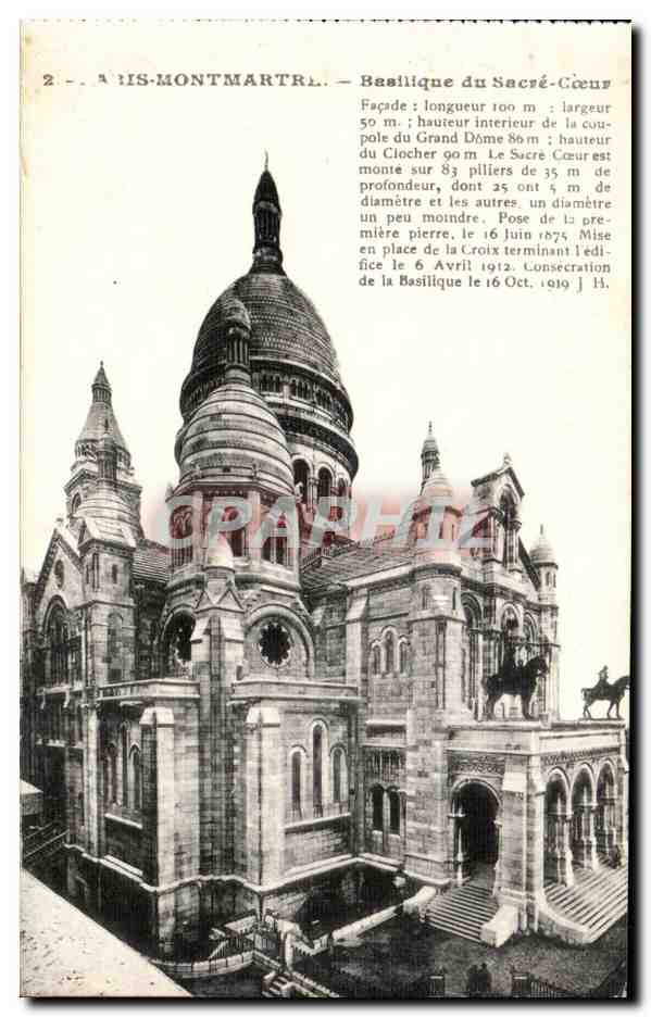 CPA Paris Montmatre Basilique du Sacre Coeur