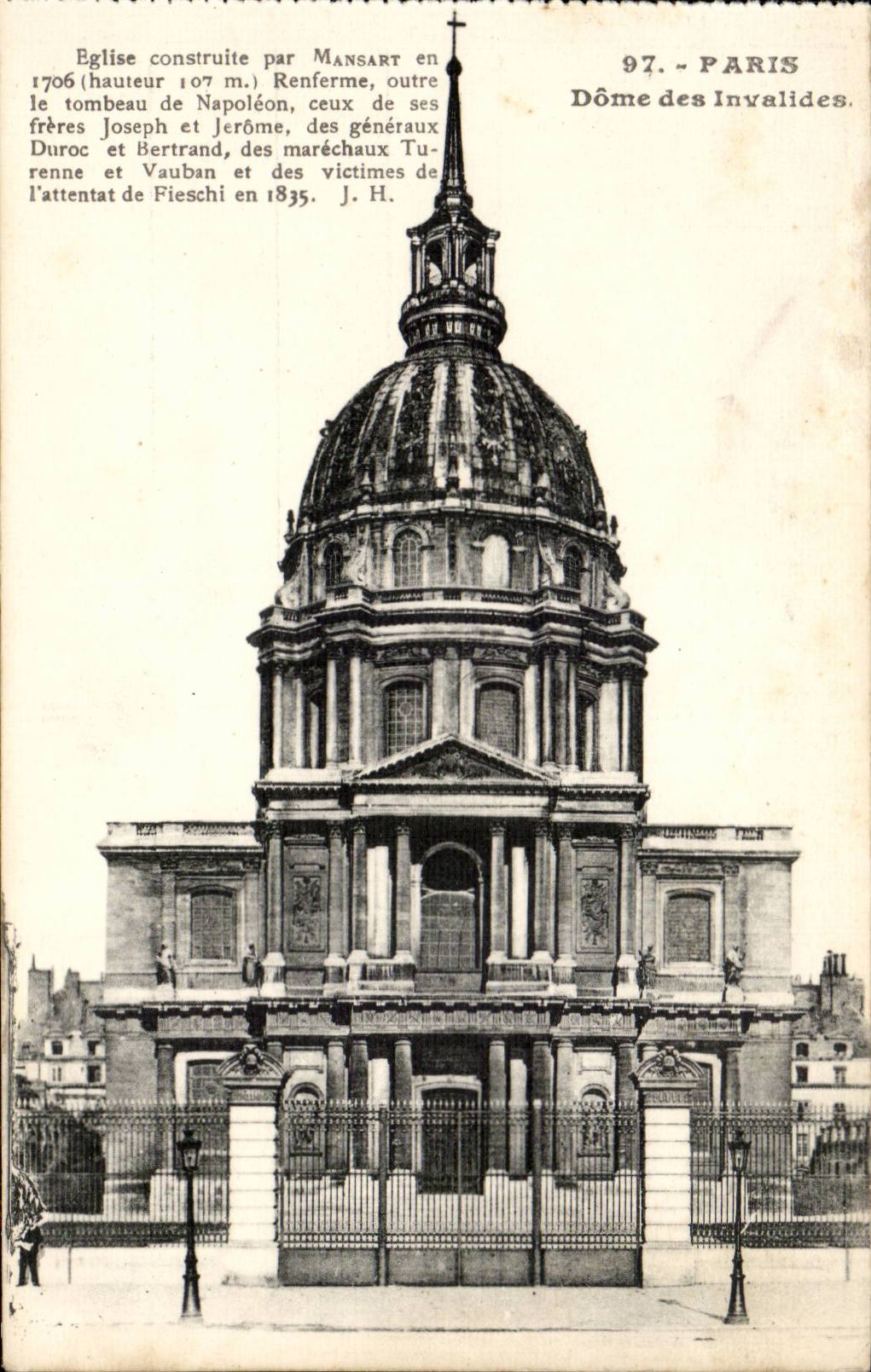 CPA Paris Dome des invalides
