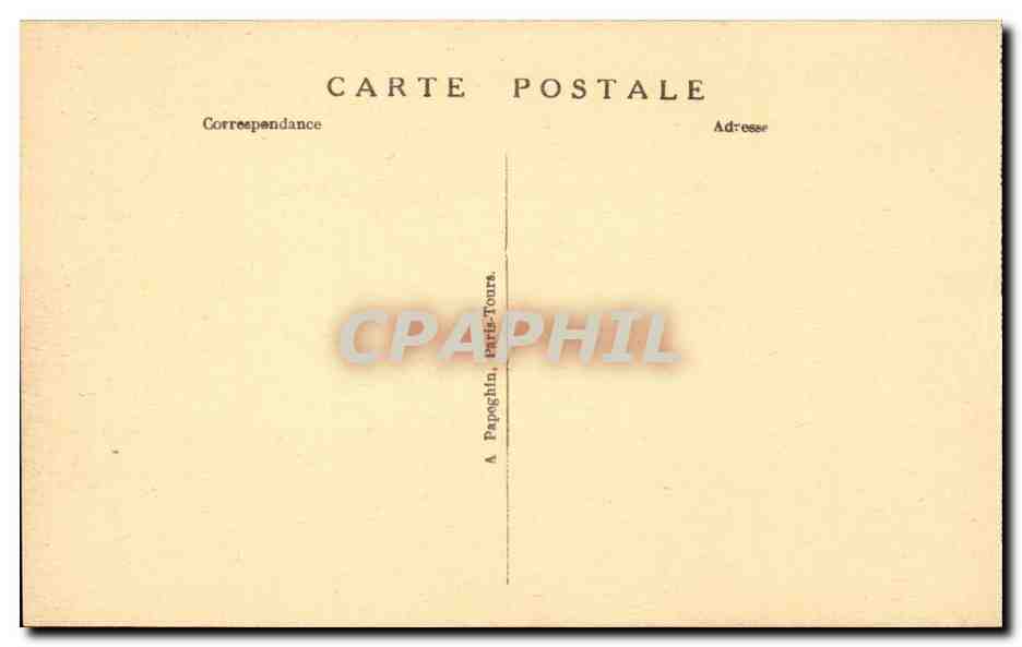 Chambord CPA Le chateau Les combles de galeries et de chemins de ronde — Back